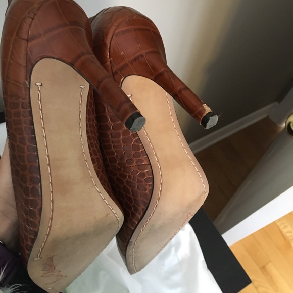 Beautiful Sam Edelman heels sz 9.5 brown leather - Picture 2 of 11